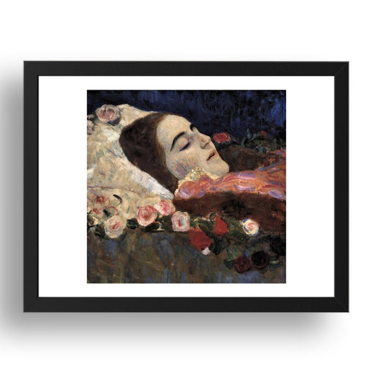 Ria Munk On Her Deathbed 1912 by Gustav Klimt, 17x13" Frame