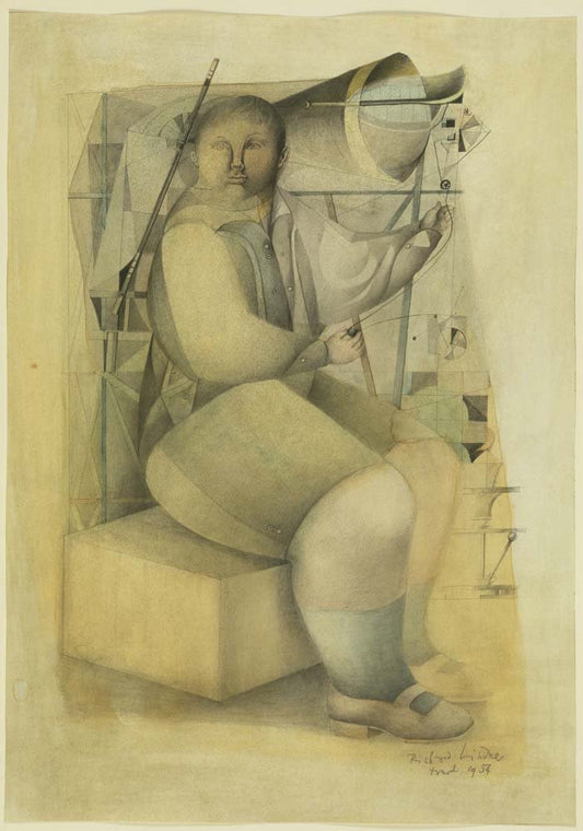 Richard Lindner - Boy, vintage art, A3 (16x12")  Poster Print 