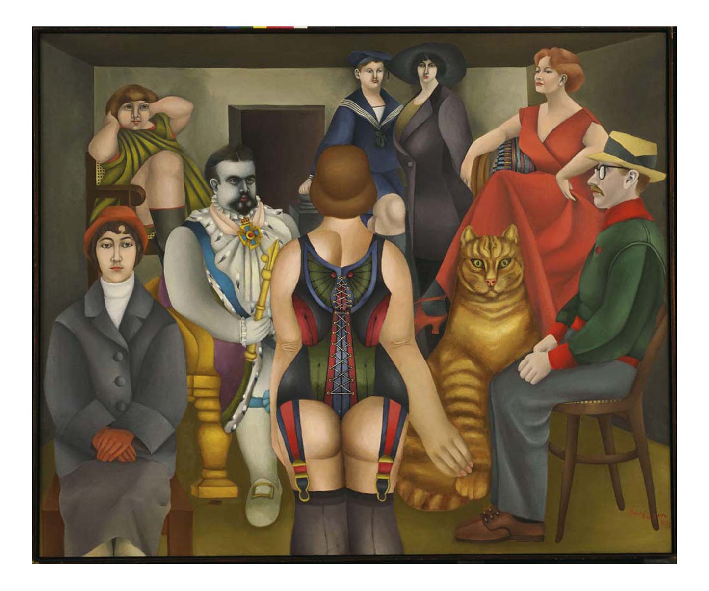 Richard Lindner - The Meeting, 16x12" (A3) Poster Print