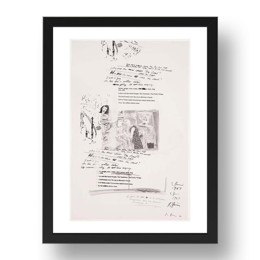 Richard Prince: Untitled (2), modernist artwork, A3 Size Reproduction Poster Print in 17x13" Black Frame