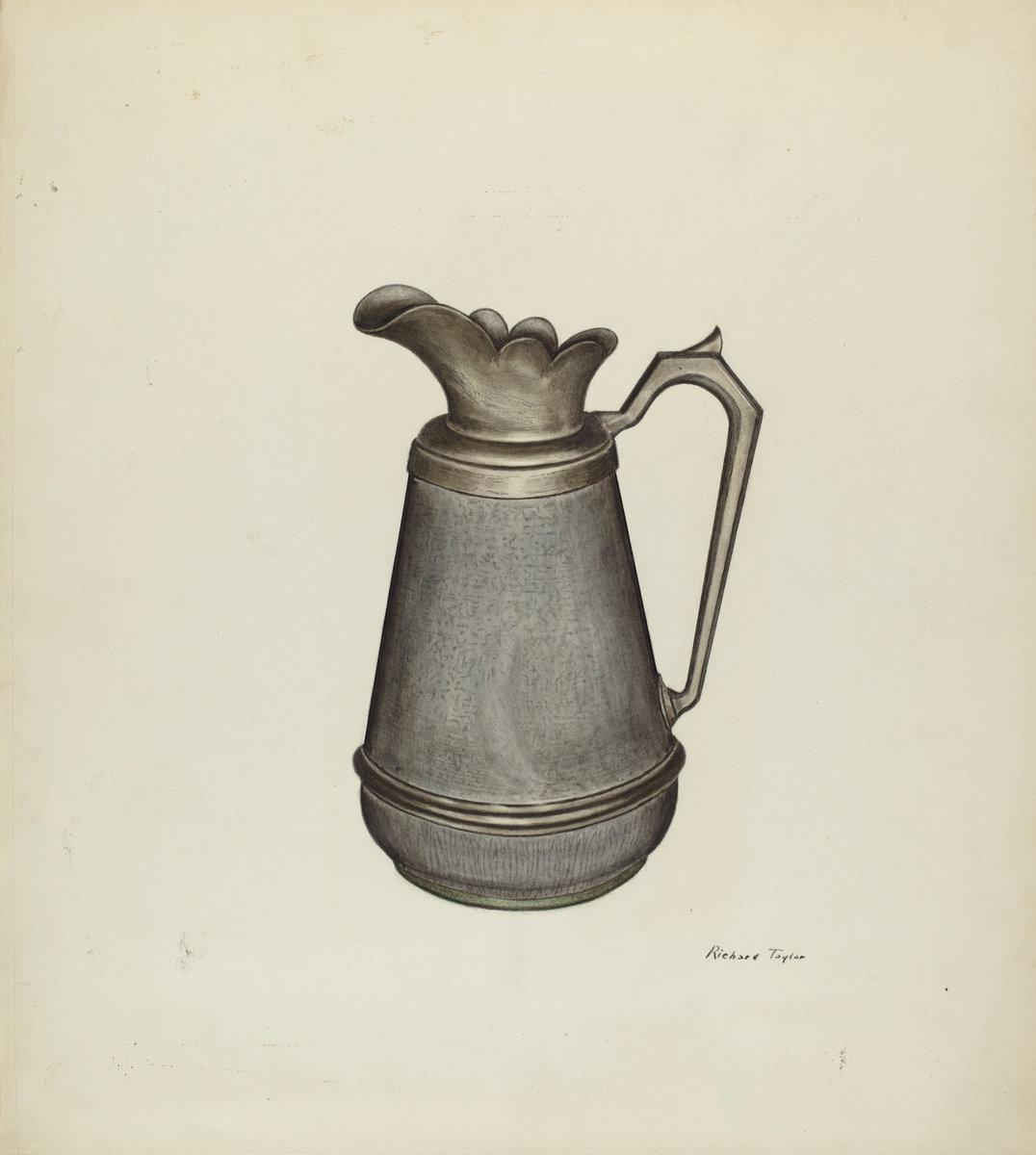 Richard Taylor:Enamel Pitcher,16x12"(A3) Poster