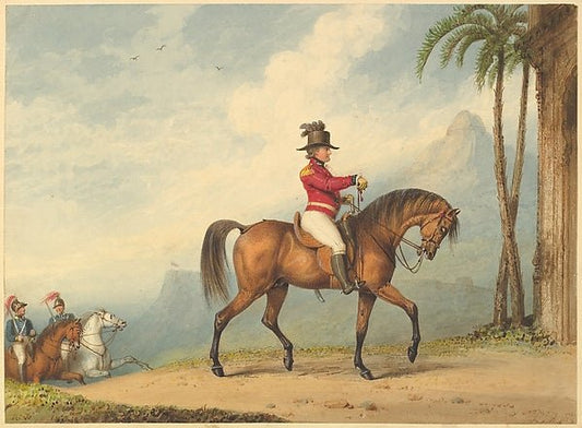 Richard Westall:Sir John Floyd on Horseback c1800–1814-16x12"(A3) Poster