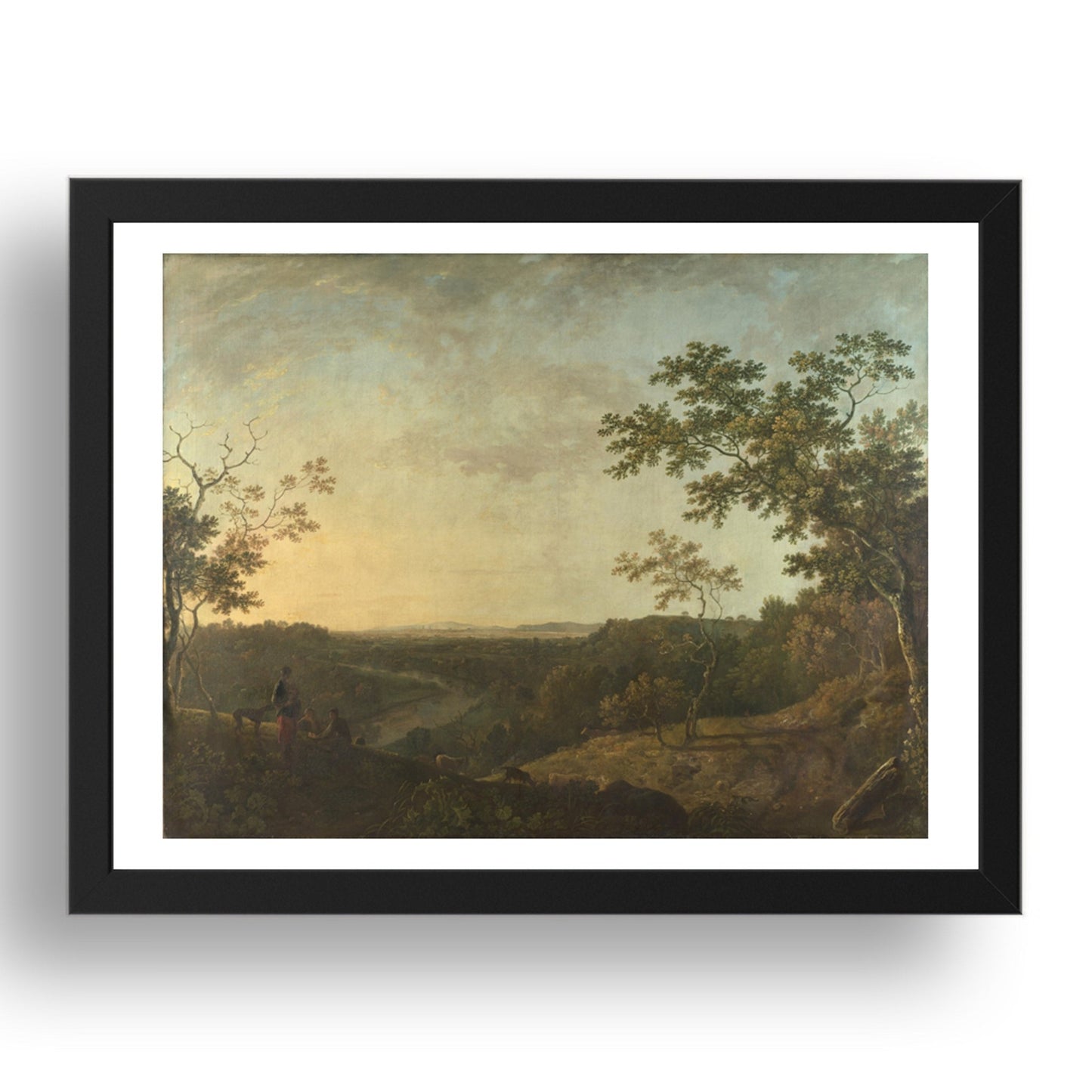 Richard Wilson: The Valley of the Dee, with Chester in the Distance, Poster in 17x13"(A3) Frame