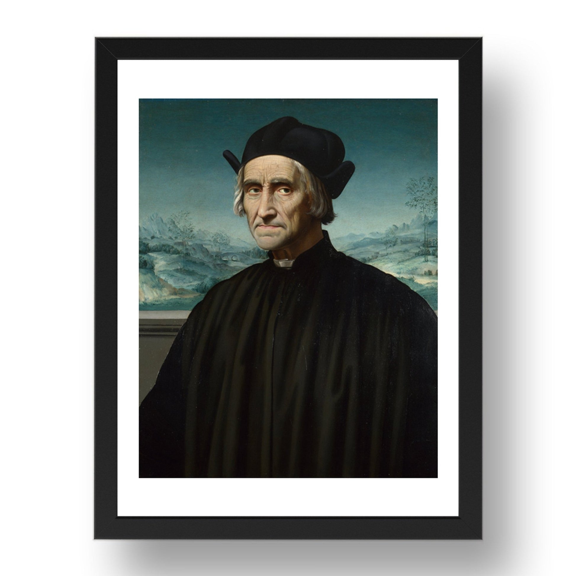 Ridolfo Ghirlandaio: Portrait of Girolamo Benivieni, Poster in 17x13"(A3) Frame