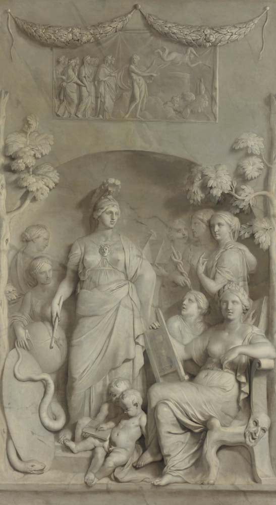 allegory of sciences by G. de Lairesse, 12x8" (A4) Poster