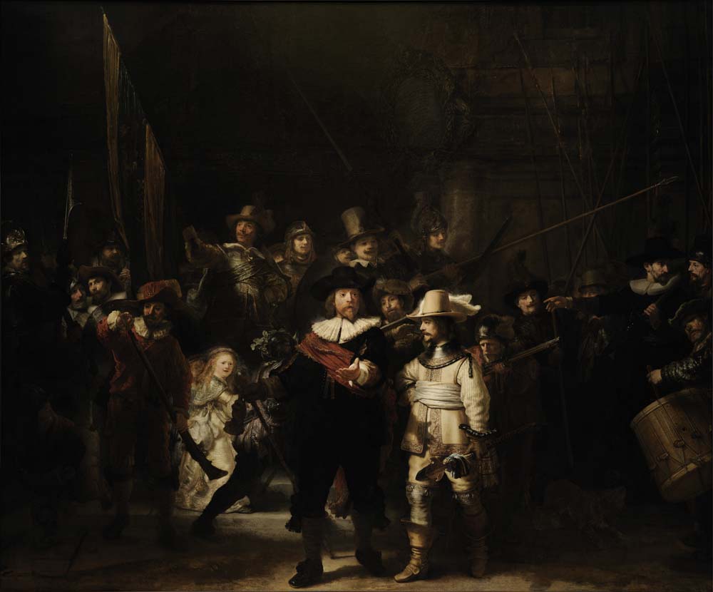 night watch by Rembrandt Harmensz van Rijn, 12x8" (A4) Poster