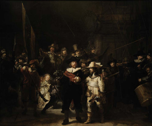 night watch by Rembrandt Harmensz van Rijn, 12x8" (A4) Poster