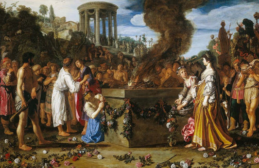 orestes and pylades by P.Lastman, 1614, 12x8" (A4) Poster