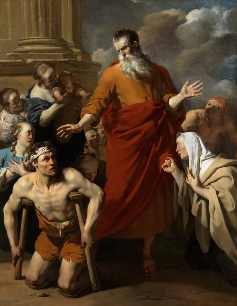 paulus heals the cripple by Karel Dujardin, 12x8" (A4) Poster