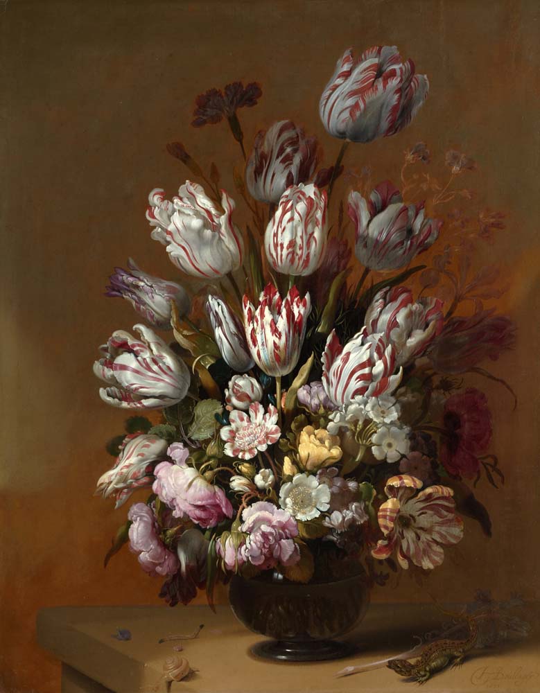 still life with flowers by , 12x8" (A4) Poster