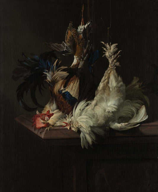 still life with poultry by W. van Aeist, 12x8" (A4) Poster