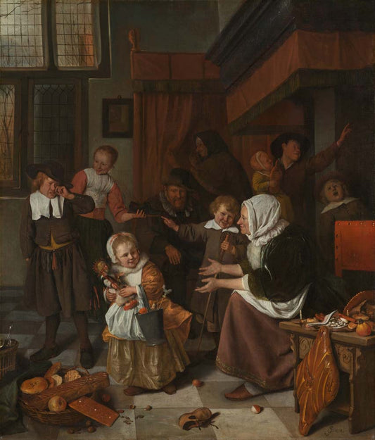 the feast of st nicholas by R. Brakenburg, 12x8" (A4) Poster