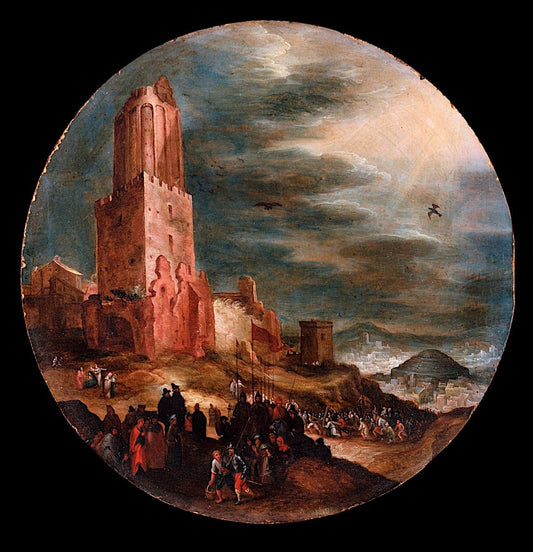 Road to Golgotha, vintage artwork by Jan Brueghel the Elder, A3 (16x12") Poster Print