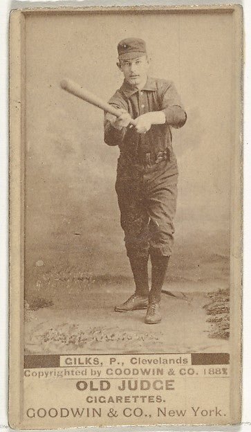 Robert James "Bob" Gilks Pitcher Cleveland from the Old Jud-16x12"(A3) Poster