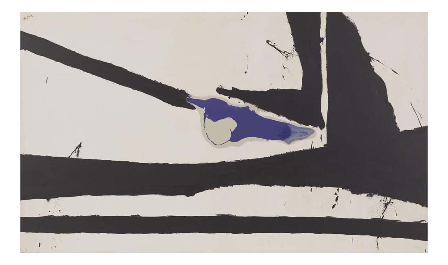 Robert Motherwell - New England Elegy 2, 16x12" (A3) Poster Print