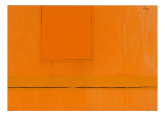 Robert Motherwell - Open Number 24 in Variations of Orange, 16x12" (A3) Poster Print