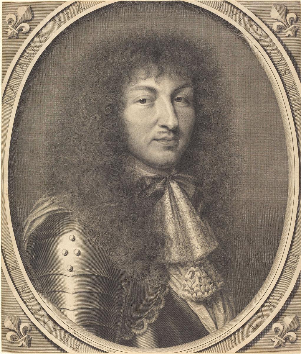 Robert Nanteuil after Nicolas Mignard:Louis XIV,16x12"(A3) Poster