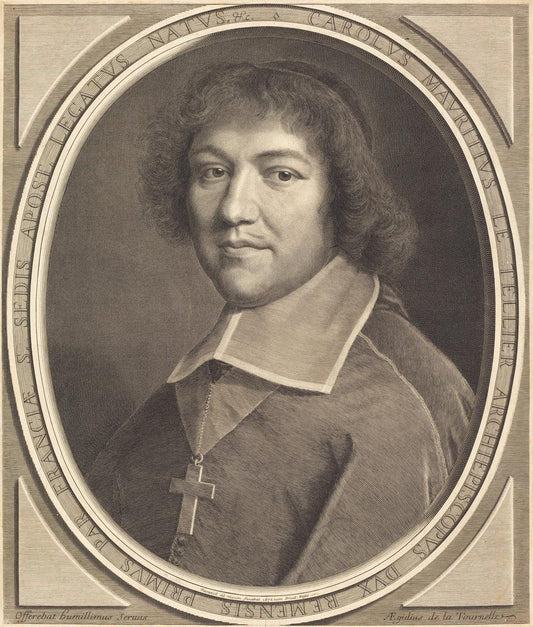 Robert Nanteuil:Charles-Maurice Le Tellier,16x12"(A3) Poster