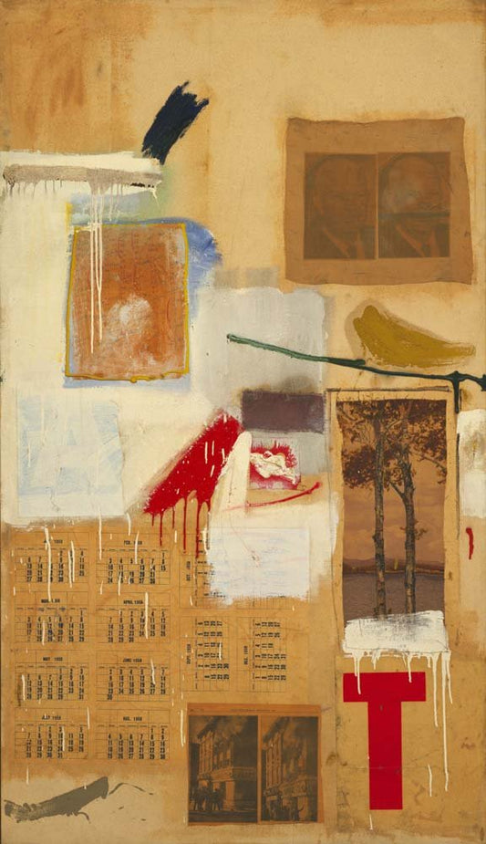 Robert Rauschenberg - Factum II, vintage art, modern poster print
