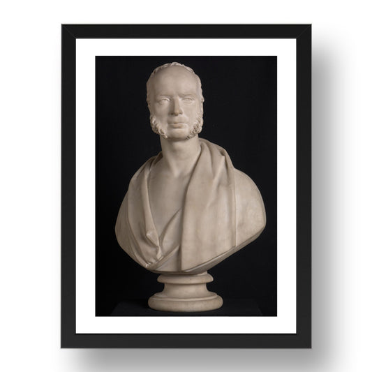 Robert William Sievier: Bust Portrait of Wynn Ellis MP, Poster in 17x13"(A3) Frame