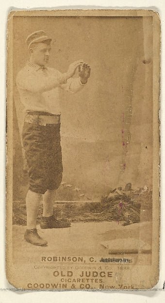 :Robinson Catcher Philadelphia Athletics from the Old Judge-16x12"(A3) Poster