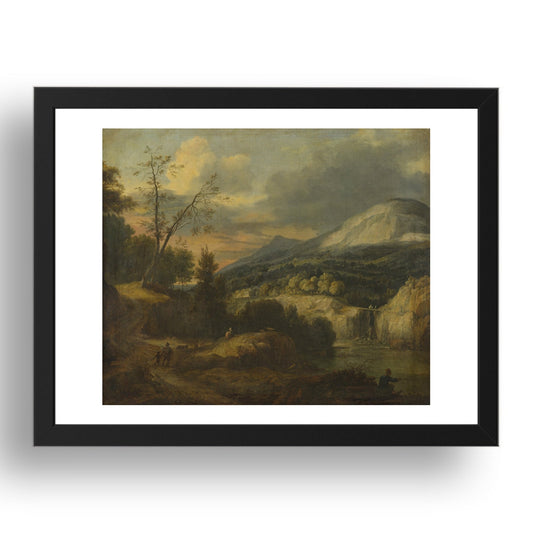 Roelant Roghman: A Mountainous Landscape, Poster in 17x13"(A3) Frame