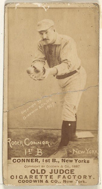 Roger Connor 1st Base New York from the Old Judge series fo-16x12"(A3) Poster