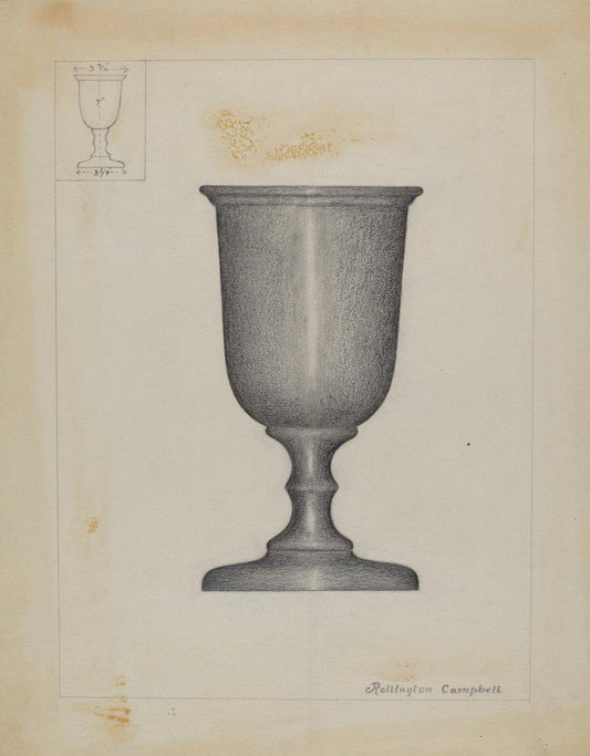 Rollington Campbell:Pewter Cup,16x12"(A3) Poster