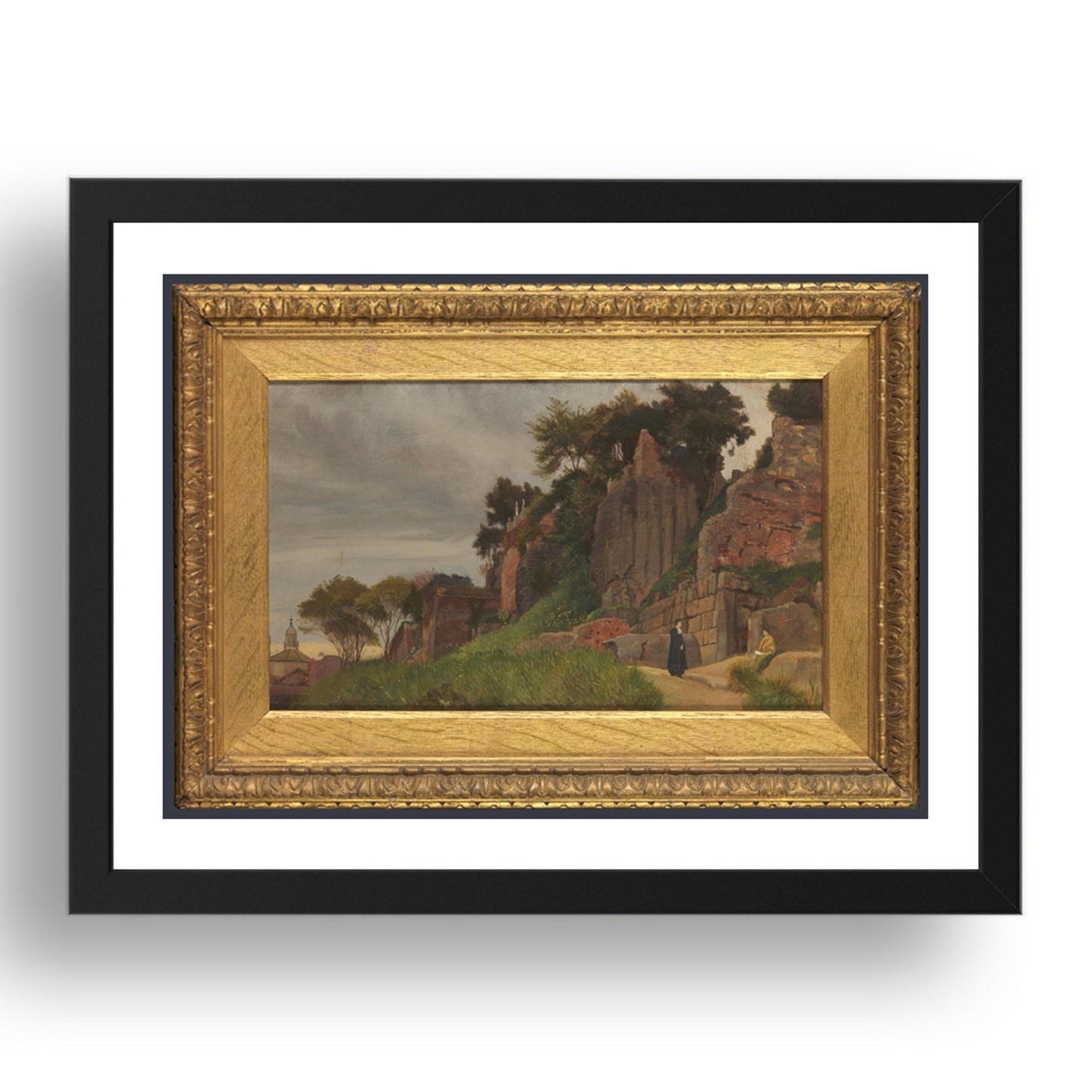 Roma Quadrata: A View on the Palatine Hill: George James Howard, Poster in 17x13"(A3) Frame