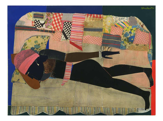 Romare Bearden - Patchwork Quilt, 16x12" (A3) Poster Print