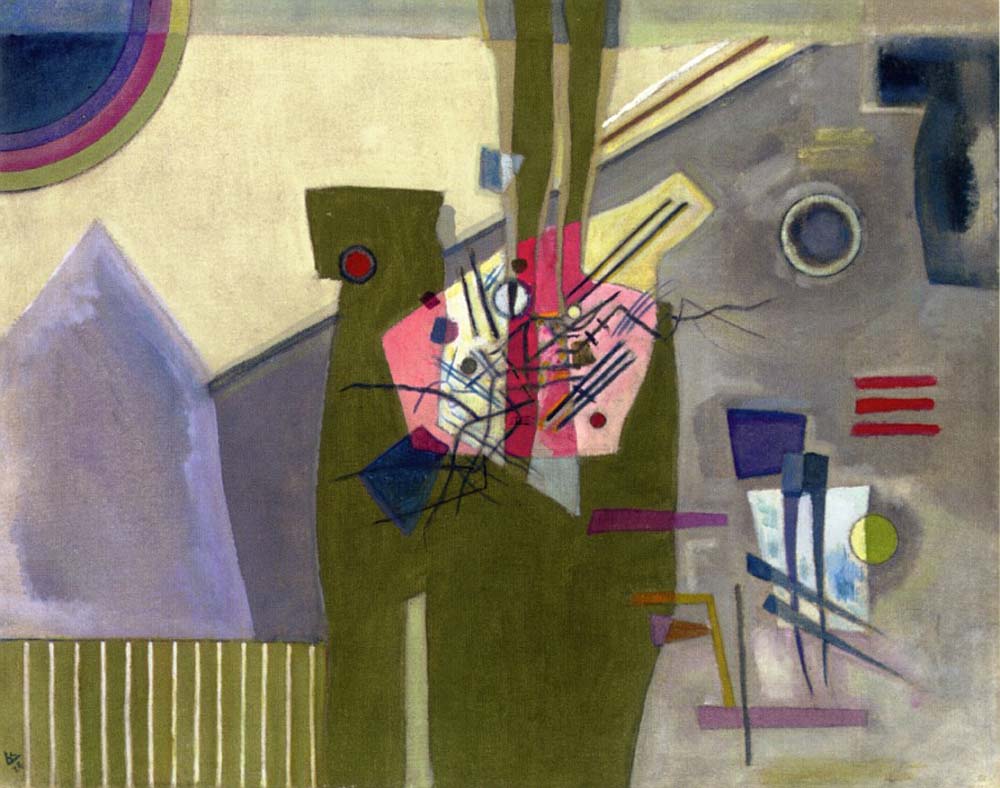 Rose in Grey - Wassily Kandinsky -1926 by Wassily Kandinsky, 23x16"( A2 size ) Poster Print