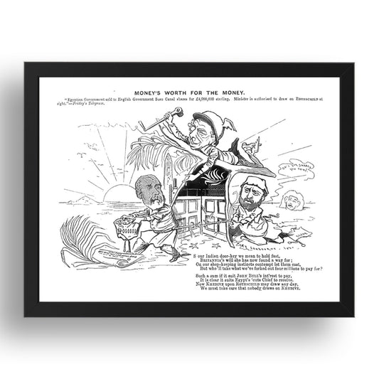 rothschilddec1875x18x14, vintage historic poster in 17x13"(A3) Frame