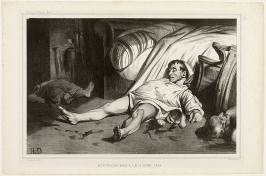 Rue Transnonain, on April 15, 1834 by  Honore Victorin Daumier, 23x16"( A2 size) Poster Print