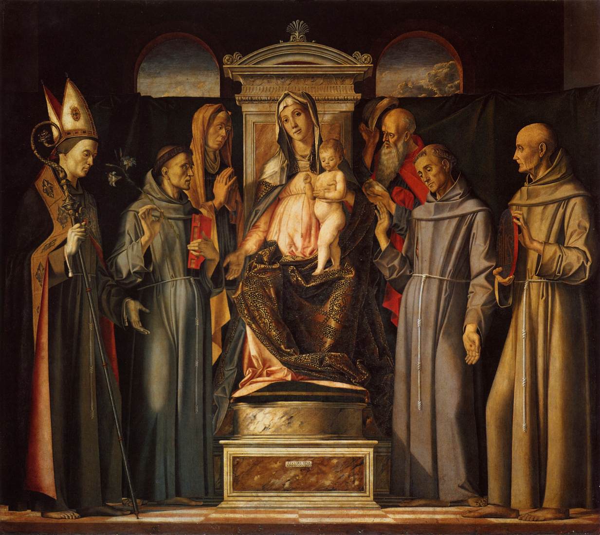 Sacra Conversazione, vintage artwork by Alvise Vivarini, A3 (16x12") Poster Print