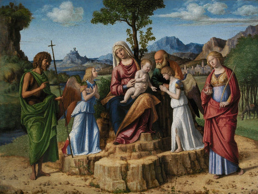 Sacra Conversazione, vintage artwork by Cima da Conegliano, A3 (16x12") Poster Print
