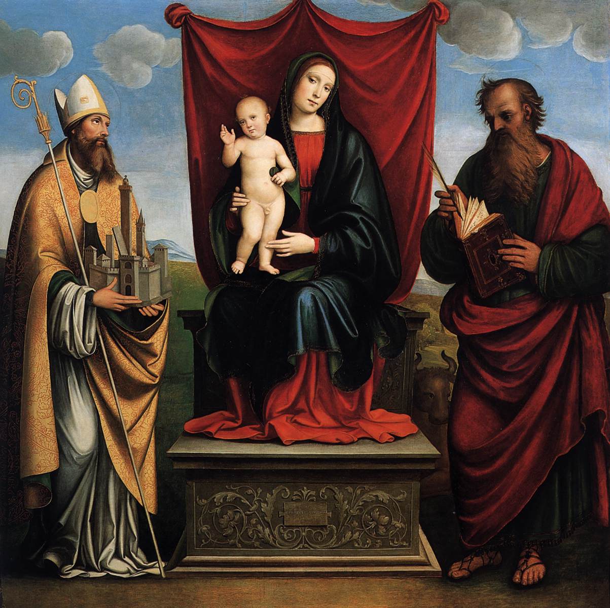 Sacra Conversazione, vintage artwork by Francesco Francia, A3 (16x12") Poster Print