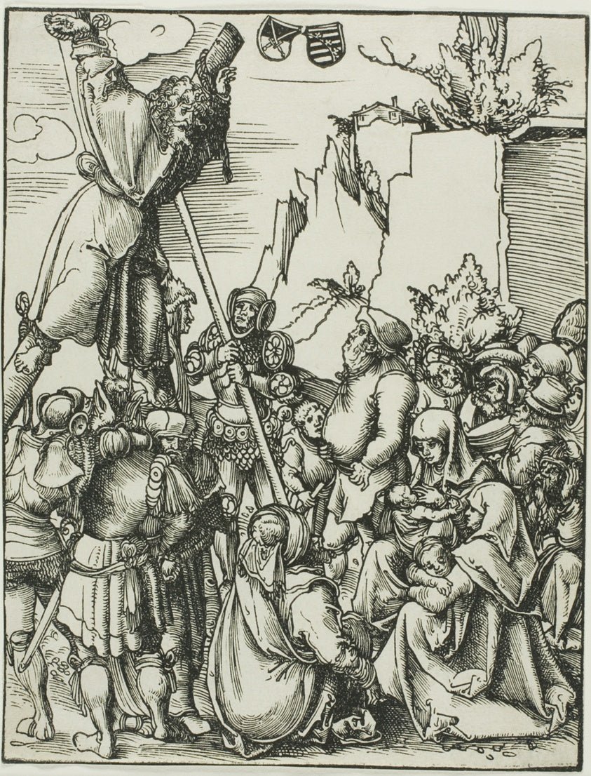 Saint Andrew, from The Martyrdom of the Apostles by  Lucas Cranach the Elder, 23x16"( A2 size) Poster Print
