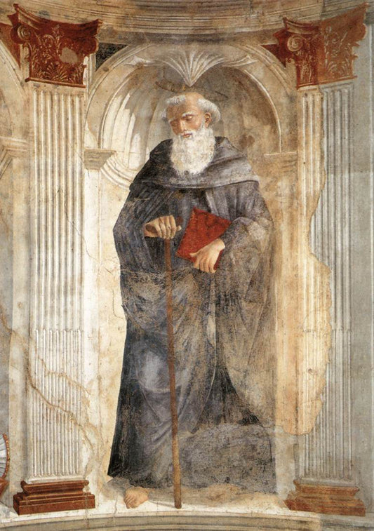 Saint Antony, vintage artwork by Domenico Ghirlandaio, A3 (16x12") Poster Print