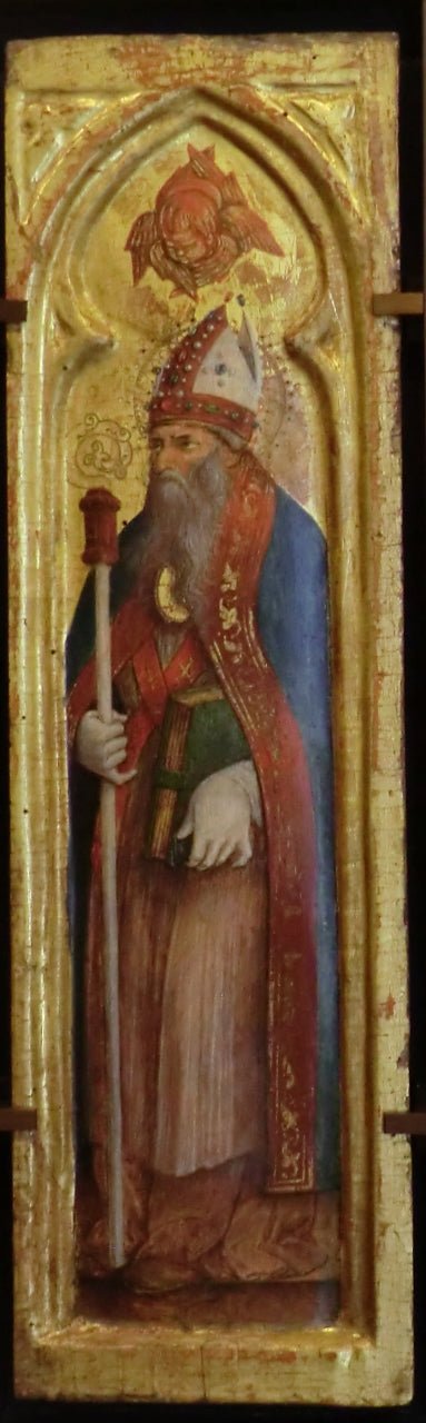 Saint Augustine (?), vintage artwork by Carlo Crivelli, A3 (16x12") Poster Print