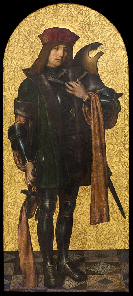 Saint Candidus, vintage artwork by Dutch School 16th Century - Unknown, A3 (16x12") Poster Print