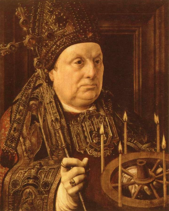 Saint Donatian, vintage artwork by Jan Gossaert, A3 (16x12") Poster Print