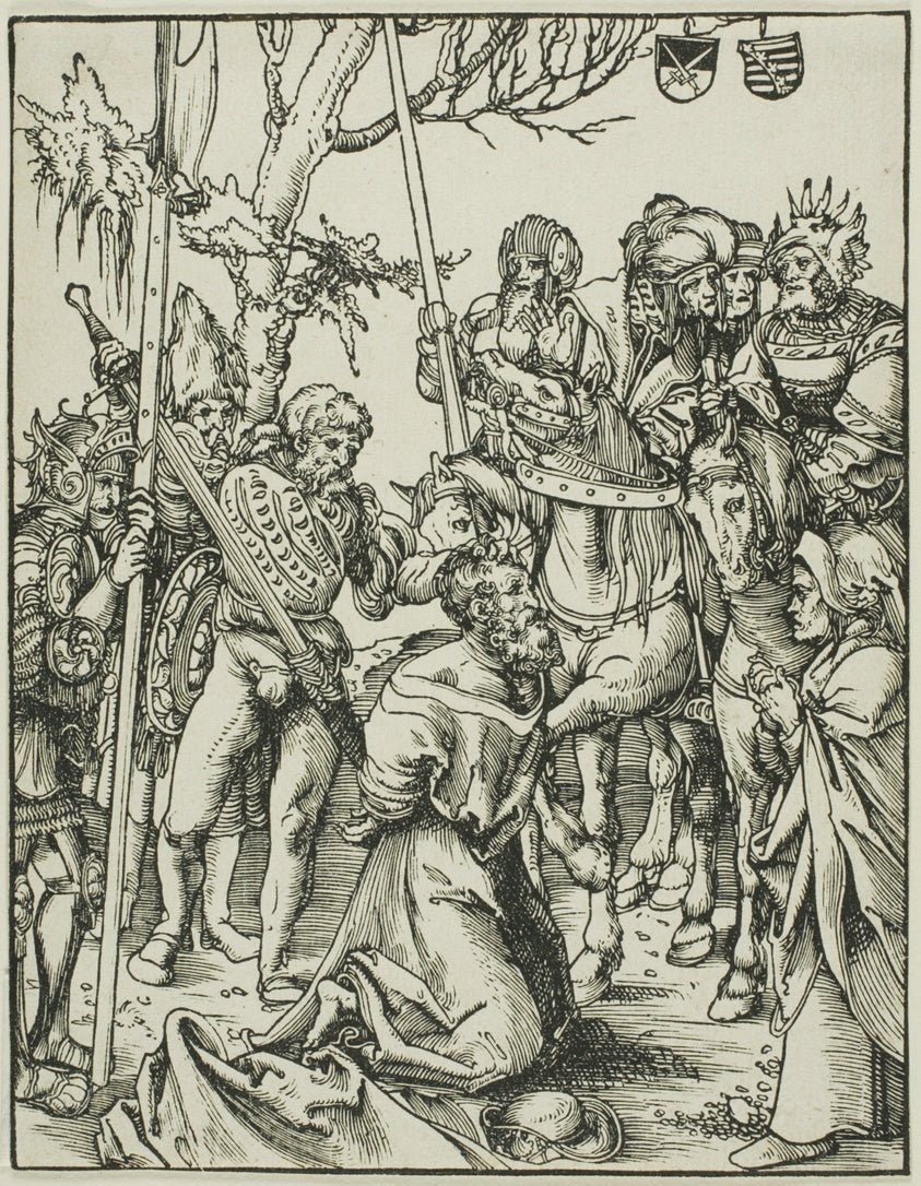 Saint James the Greater, from The Martyrdom of the Apostles by  Lucas Cranach the Elder, 23x16"( A2 size) Poster Print