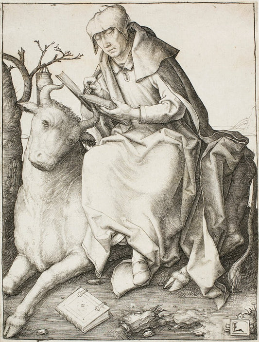 Saint Luke by  Lucas van Leyden, 23x16"( A2 size) Poster Print
