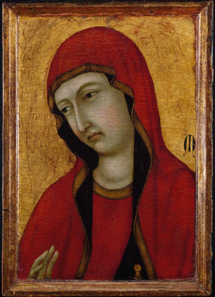 Saint Magdalene, vintage artwork by Ugolino di Nerio, 12x8" (A4) Poster