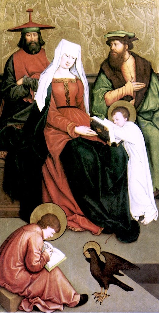 Saint Mary Salome and Her Family, vintage artwork by Bernhard Strigel, A3 (16x12") Poster Print