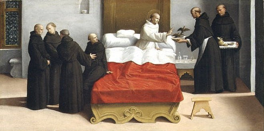 Saint Nicholas of Tolentino Reviving the Birds, vintage artwork by Il Garofalo, A3 (16x12") Poster Print
