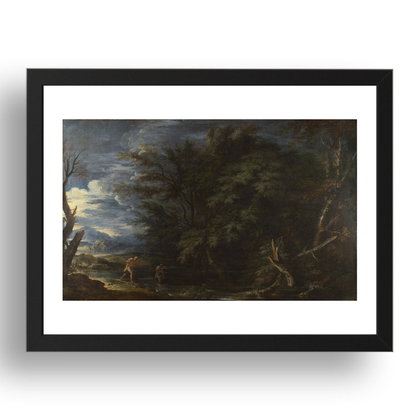 Salvator Rosa: Landscape with Mercury and the Dishonest Woodman, Poster in 17x13"(A3) Frame