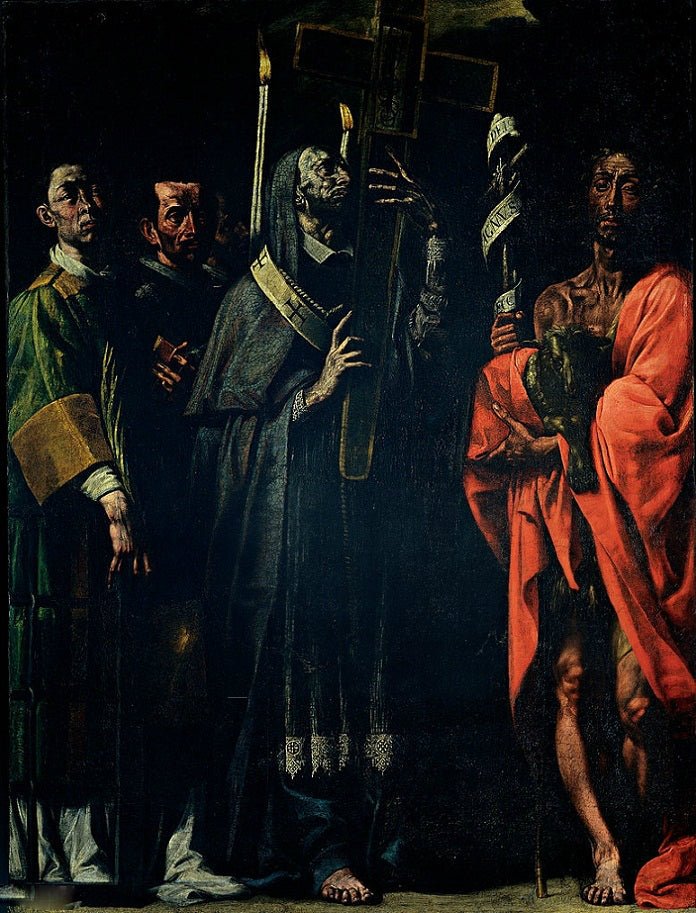 San Carlo Borromeo Procession, vintage artwork by Tanzio da Varallo, 12x8" (A4) Poster