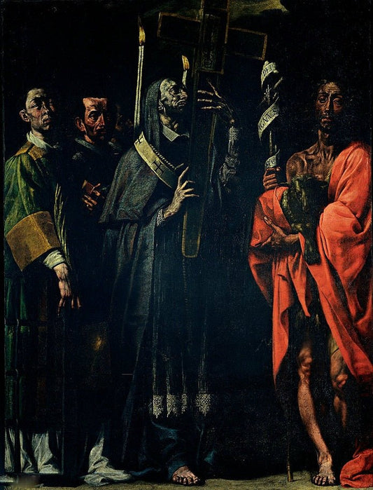 San Carlo Borromeo Procession, vintage artwork by Tanzio da Varallo, 12x8" (A4) Poster