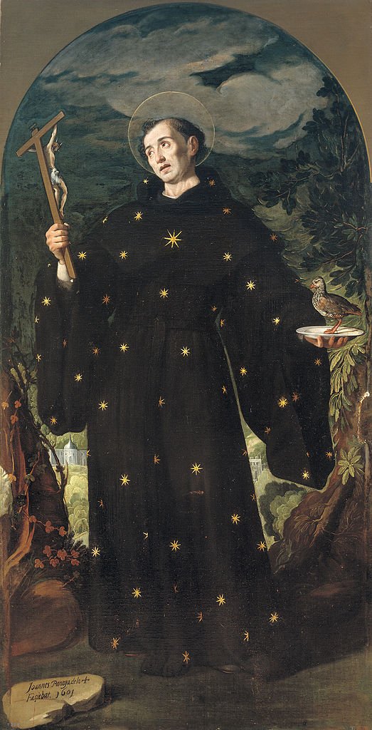 San Nicolás de Tolentino, vintage artwork by Juan Pantoja de la Cruz, A3 (16x12") Poster Print